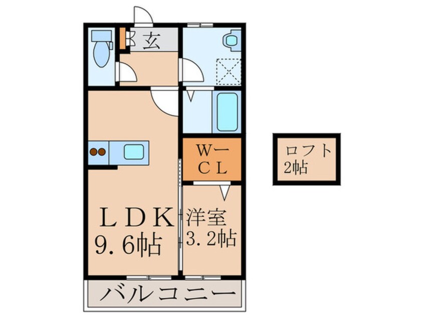 間取図 クレール・ロッジ