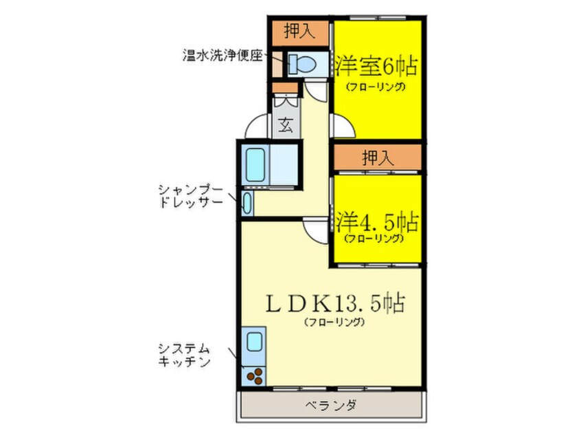 間取図 京地ビル