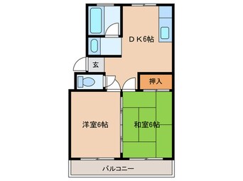 間取図 ロ－レルハイツⅢ