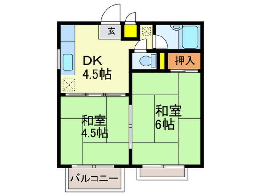 間取図 ＨＩＺＵＫＵＲＩ．１