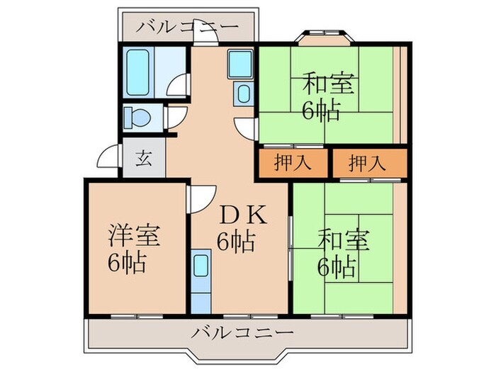 間取り図 第２ダイヤモンドハイツ