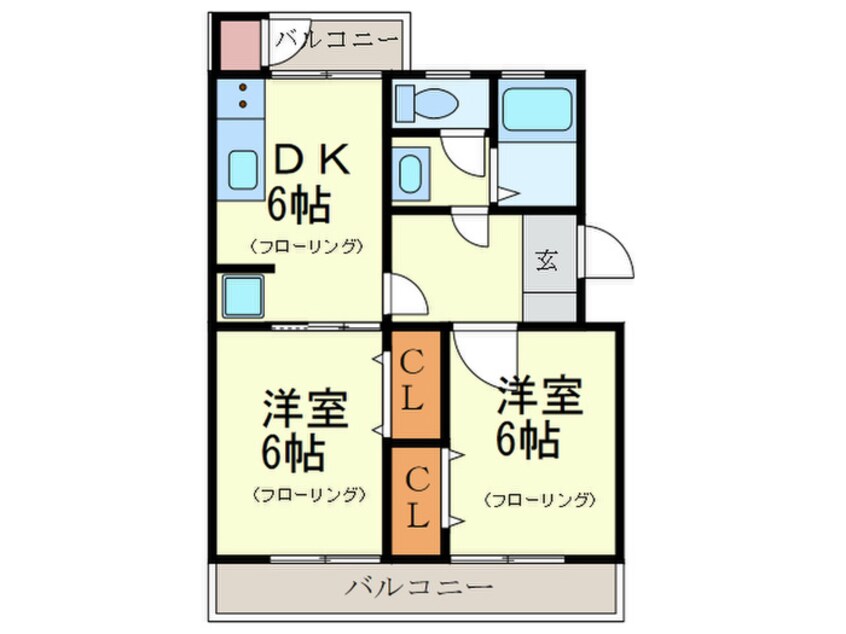 間取図 金久ビル２００棟