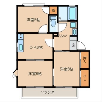 間取図 グリーンゲーブルズＣ棟