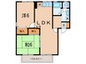 セジュール・舞の里 2LDKの間取り
