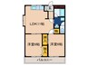 ハイツ岡部24 2LDKの間取り