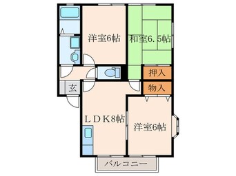 間取図 ウインディア本城