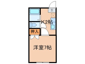 間取図 ﾃﾞｭｴﾙ木屋瀬Ⅱ