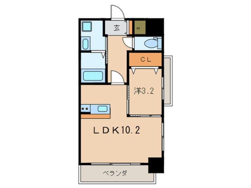 間取図 アンレーヴ門司駅前