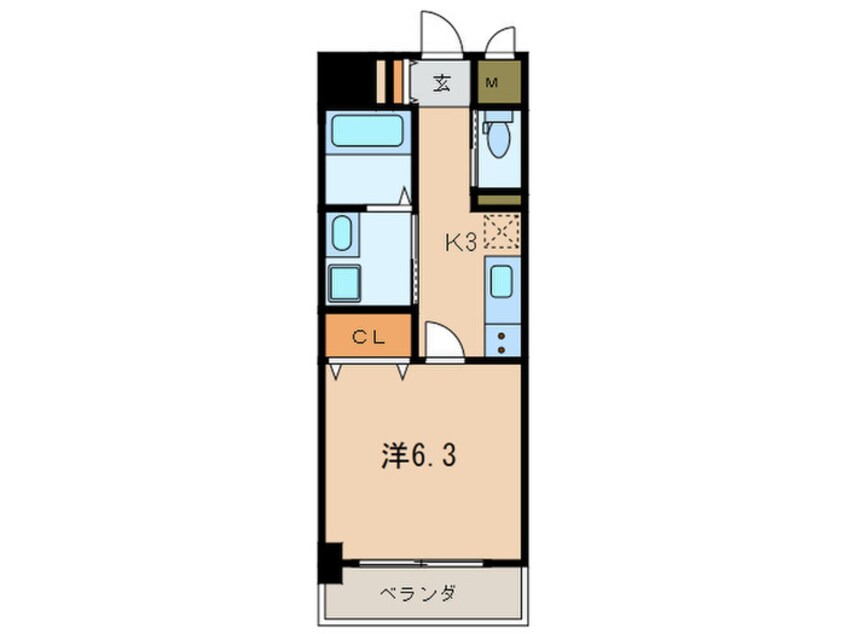 間取図 アンレーヴ門司駅前