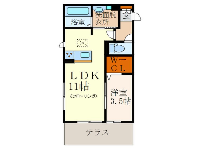 間取図 タリータウン大濠公園