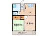 かわなみ荘 2Kの間取り