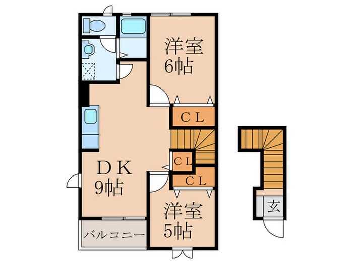 間取り図 フローラヴィレッジ　B棟