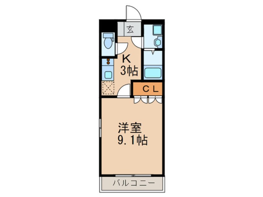 間取図 ミュ－ルこが