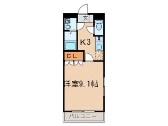 間取図 ミュ－ルこが