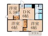 ＮＥＷ　Ｅｌｄｅｍ彩　Ａ棟 3DKの間取り