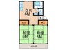 渡辺ビル 2DKの間取り