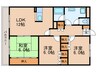 カワイアーバンビルⅡ 3LDKの間取り
