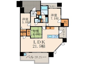 間取図 サンパーク守恒テラス(409)