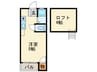 ビクトリー白木原 1Rの間取り