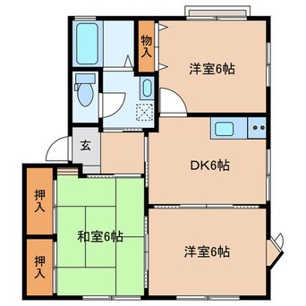 間取図 グリーンゲーブルズＤ棟