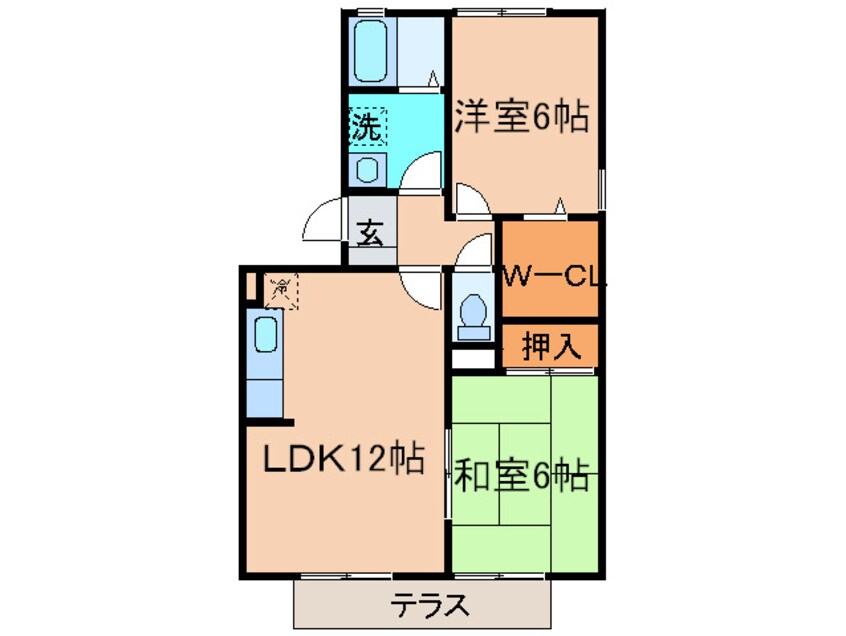 間取図 ポサ－ダ平田