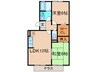 ポサ－ダ平田 2LDKの間取り