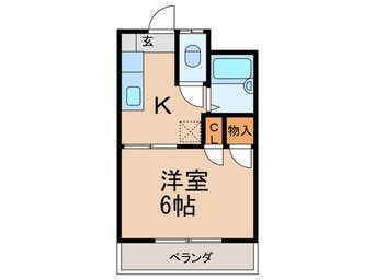 間取図 ゆにはコーポかなだ　１