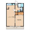 アーバンフラット山田 1LDKの間取り