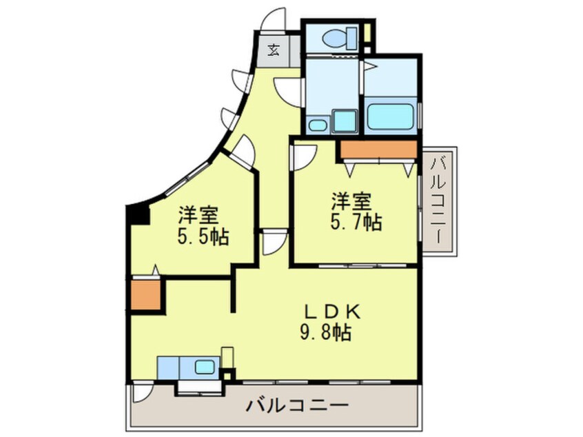 間取図 チェントロ・ジャルディーノ