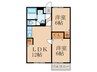 フローラル舞　Ⅰ 2LDKの間取り