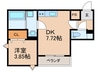 Cherim久留米駅南 1DKの間取り