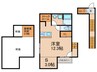 LANDplus　SASAGURI 1SRの間取り