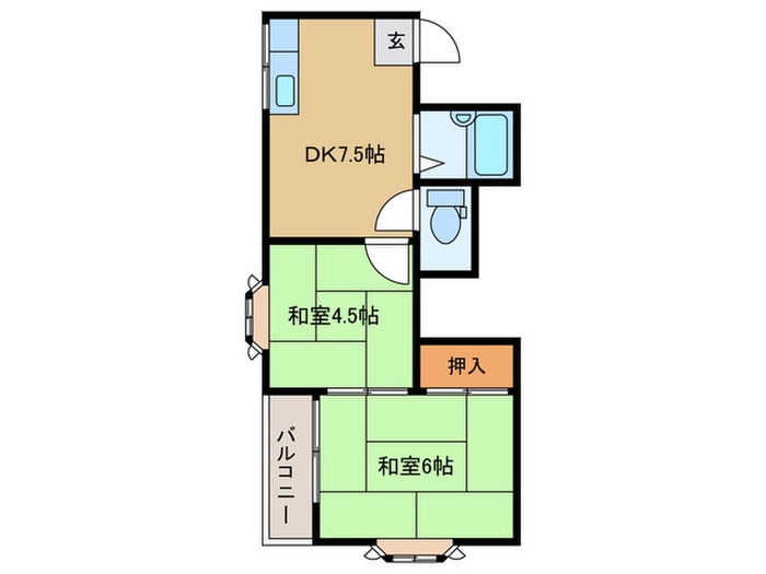 間取り図 西新パークハイツ