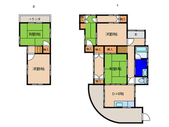 間取図 花尾町戸建て（CUBE2）