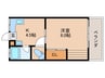 第3さつきコーポ 1Kの間取り