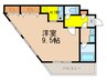サクセス大橋 1Kの間取り