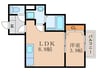 THE NOBLES久留米中央 1LDKの間取り