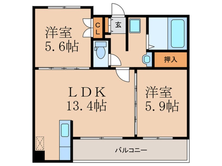 間取図 ダ　ヴインチ　Ⅴ