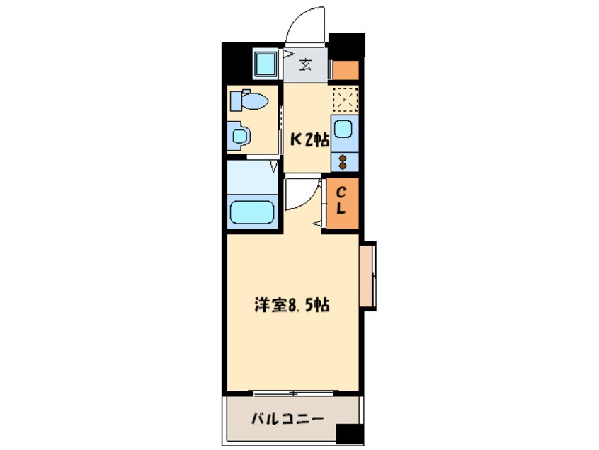 間取図 Ｓ-ＦＯＲＴ福岡県庁前