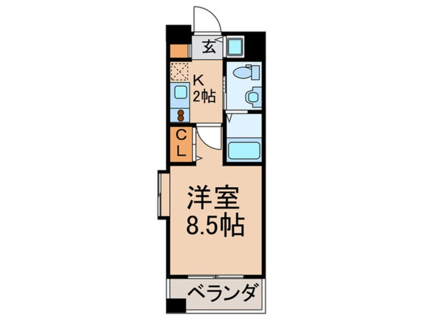 間取図 Ｓ-ＦＯＲＴ福岡県庁前