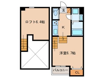 間取図 シエルクレール姪浜1番館