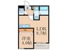 Ｈａｌｅ　Ｌｅａ桜並木 1LDKの間取り
