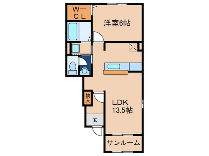 間取図 ミニヨン　A棟