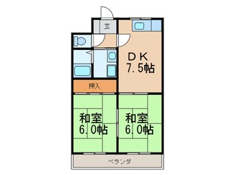 間取図 リッショウハイツ