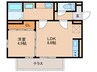 クレイン上荒田 1LDKの間取り