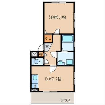 間取図 イーハ・トーブ Ｓ・Ｋ