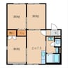 セラヴィ 3DKの間取り