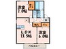 フェリース美野島 2LDKの間取り
