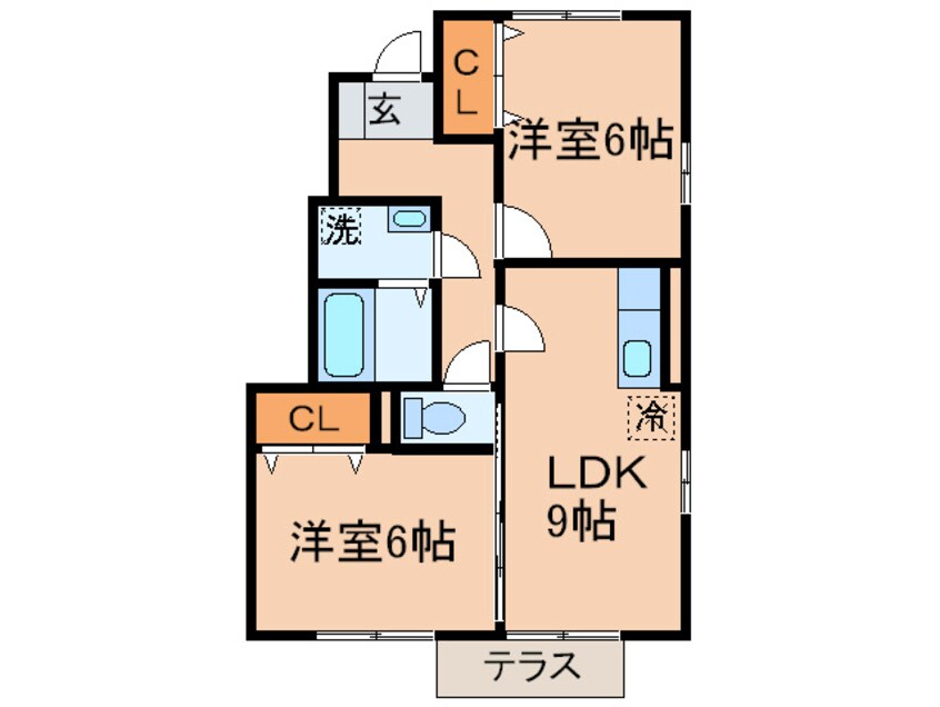 間取図 コゥジィコ－ト芦屋