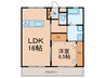 アッパーヤード 1LDKの間取り